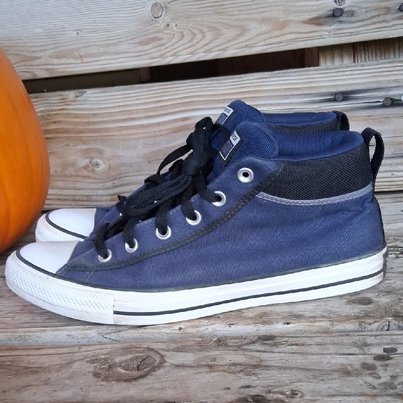 Converse Other - Converse Navy and Black High-Top Sneakers